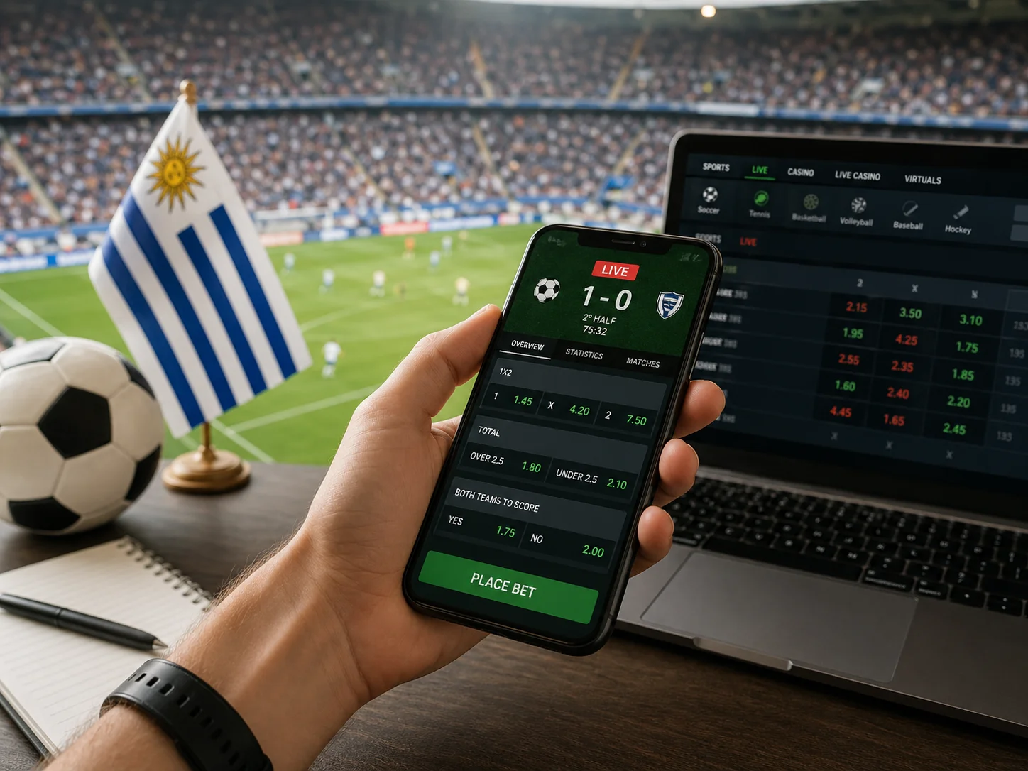 ¿Dónde apostar en deportes en Uruguay con mejores cuotas y pronósticos hoy?