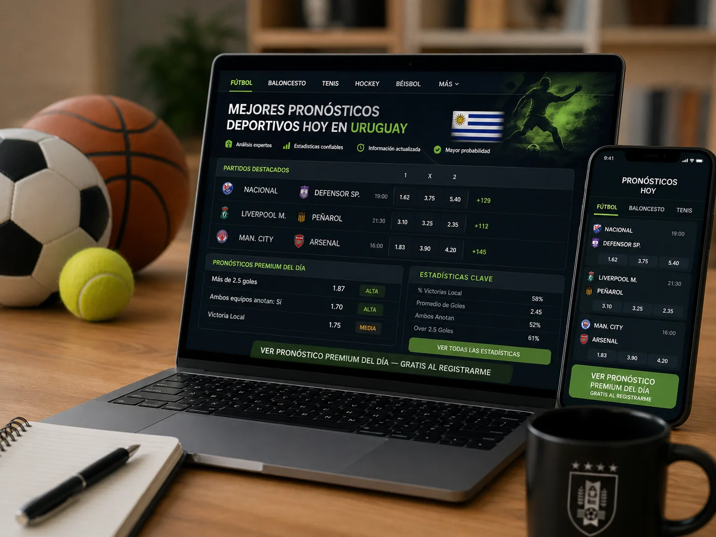 Mejores pronósticos deportivos hoy en Uruguay